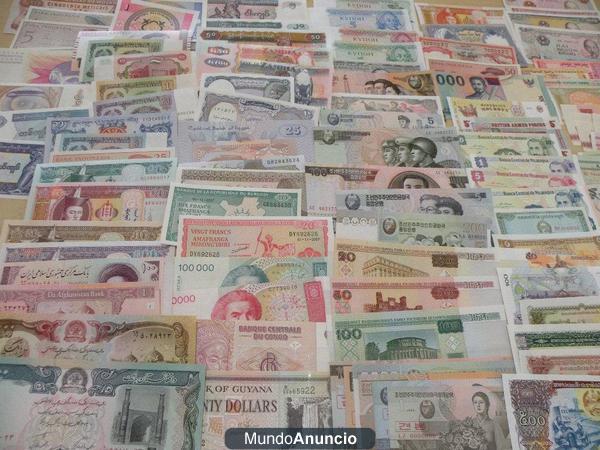 100 billetes mundiales diferentes