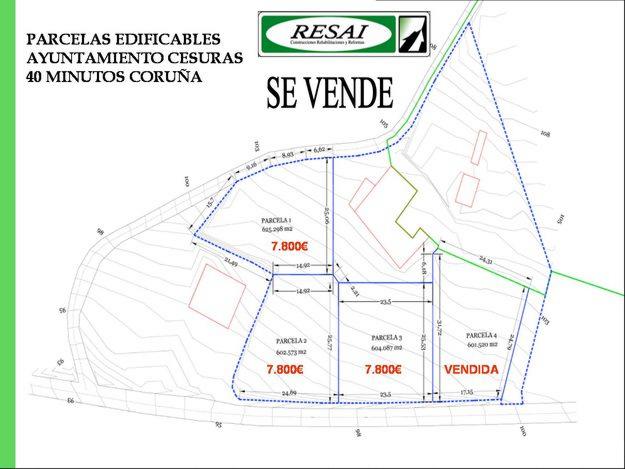 finca edificable a 40 minutos de coruña