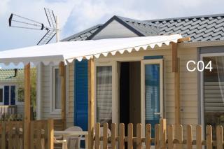 Mobilhome : 4/5 personas - piscina - junto al mar - vistas a mar - perros-guirec  costas de armor  bretana  francia
