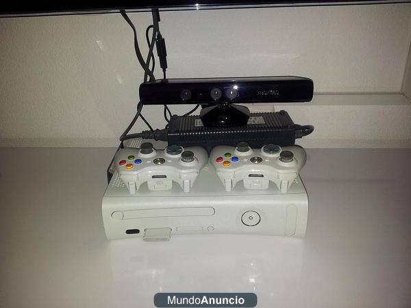 REBAJA!! Xbox 360 + Kinect  + Guitarra + Dj Hero + 2 Mandos