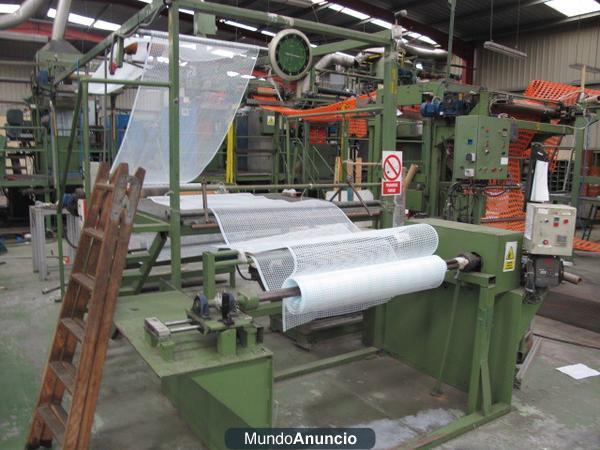 Línea de fabricación de mallas plásticas. Ref. GT-1625