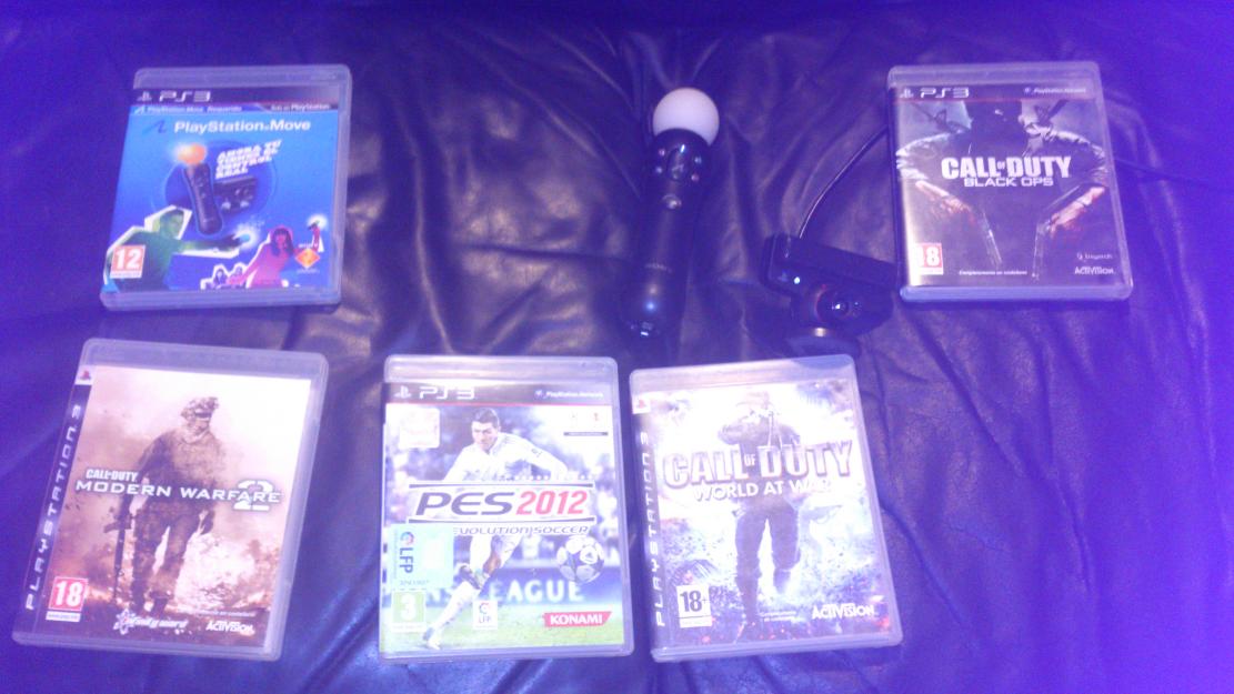 Pack de Playstation Move con videojuegos