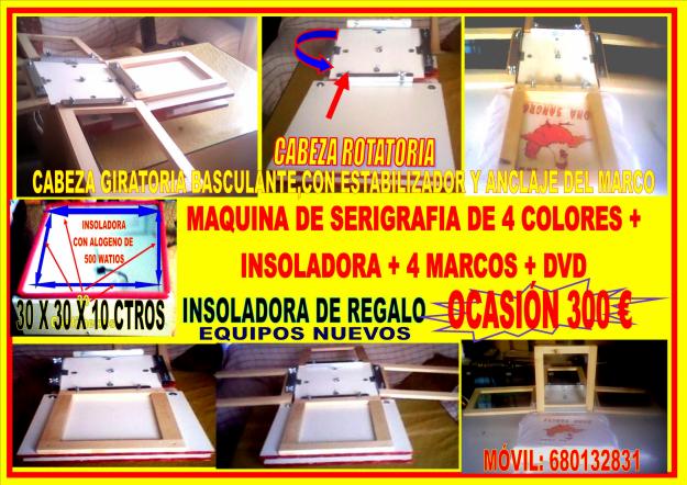 Negocio completo de serigrafia por 300€