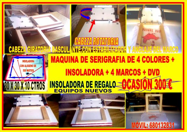 Negocio completo de serigrafia por 300€