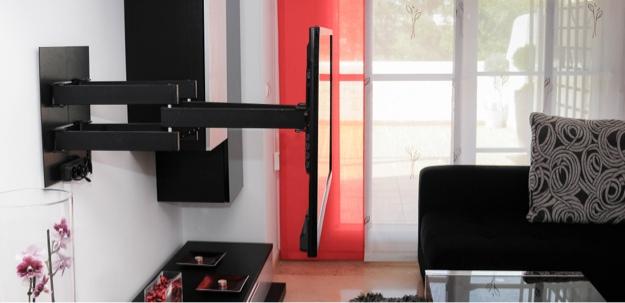 Soporte tv avanza 1m y gira 180° reales