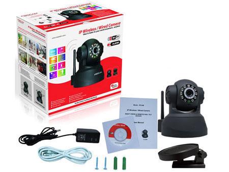 Camara de videovigilancia WIFI IP color negra