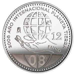 MONEDA DE PLATA DE 12 € S/C DEL AÑO 2.008