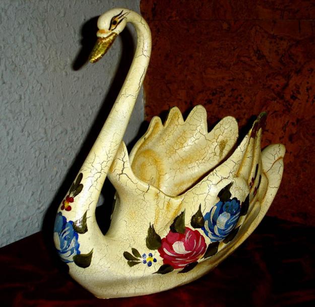 Gran cisne precioso -ceramica envejecida-