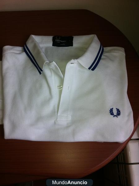 POLO FRED PERRY BLANCO TALLA M