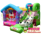 Castillo hinchable infantil Puppy land dalmata 12m2 con turbina - mejor precio | unprecio.es