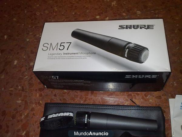microfono shure sm57 como nuevo