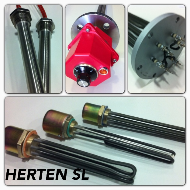 Sensores de temperatura Pt100 - RTD y resistencias electricas de inmersion HERTEN