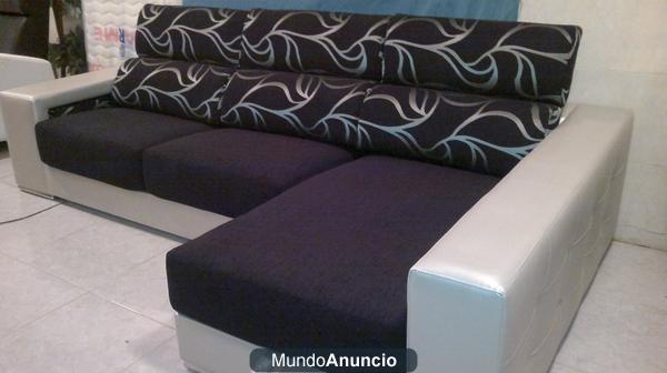 sofa cheslong nuevo de 2,90 m a elegir color