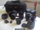 sony a350 + kit (3 objetivos+gran angular + ojo de pez + adaptador flash + ...) - mejor precio | unprecio.es