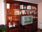 Mueble libreria de cerezo natural para televisor - mejor precio | unprecio.es