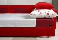 Sofa cama 3 plazas con divan tela calidad.