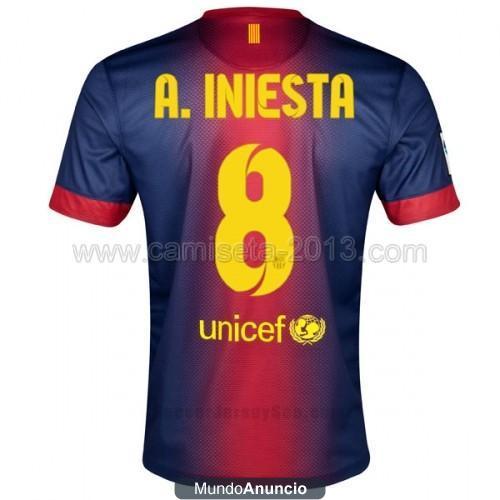 camiseta A.Iniesta 2013 primera equipacion barcelona