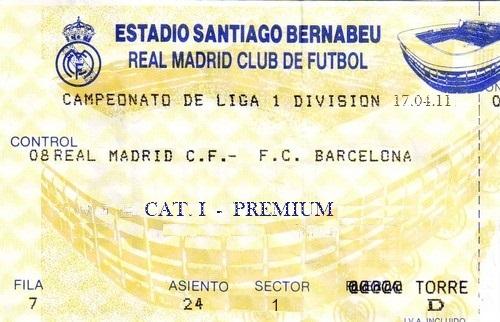 Entradas Real Madrid - Barcelona