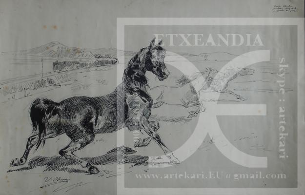 Ulpiano CHECA (1860-1916) - “El caballo de hierro”