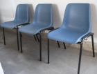 Lote de 3 sillas azules de oficina - mejor precio | unprecio.es