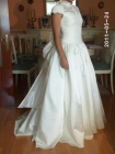 VESTIDO DE NOVIA DE SHANTUNG Y GUIPUR .T36-38 - mejor precio | unprecio.es