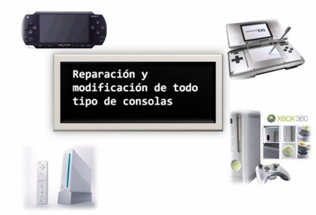 Reparación  PSP 1000, PSP Slim 2000, PSP 3000, Xbox 360, PS3, NDS, NDS Lite, NDSi, Wii