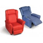 SILLON DE MASAJE TELA MELOCOTON AZUL O BURDEOS - mejor precio | unprecio.es