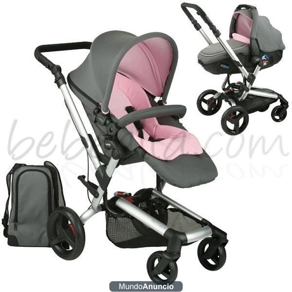 Vendo carro Jane Rider Matrix gris/rosa + accesorios