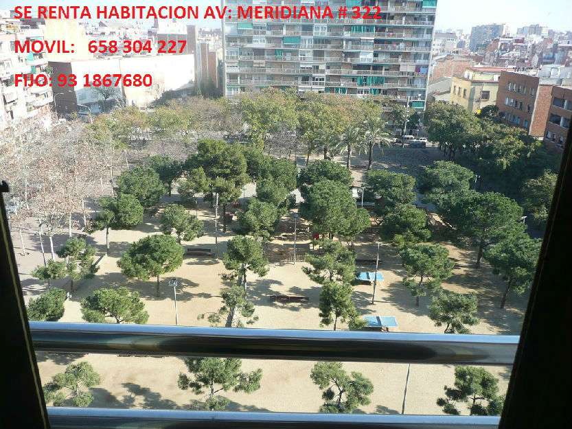 HABITACION con gastos incluidos en Av: Meridiana # 322  - Barcelona