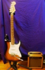 Guitarra eléctrica Fender Squier Strat, con ampli - mejor precio | unprecio.es