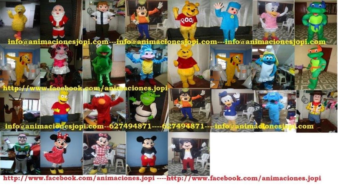 los mejores trajes de personajes infantiles