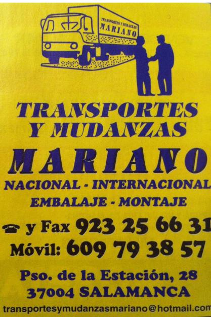 Transportes y mudanzas mariano