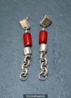 pendientes largos cadenas plata - mejor precio | unprecio.es