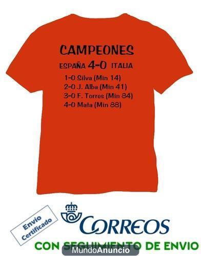 camiseta campeones gol españa seleccion