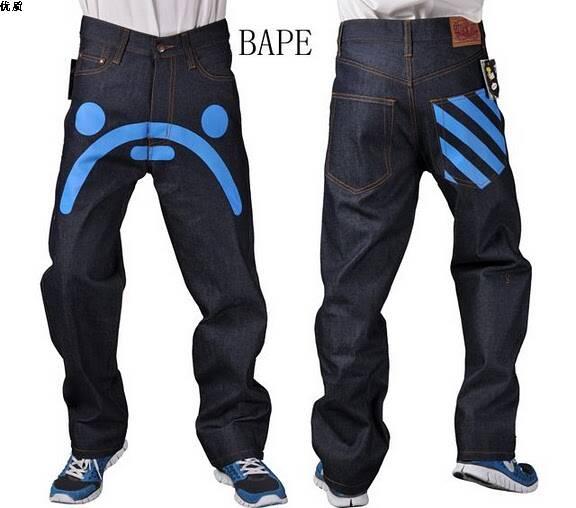 Hiphop dragón bordado Denim y no bape ² Jeans