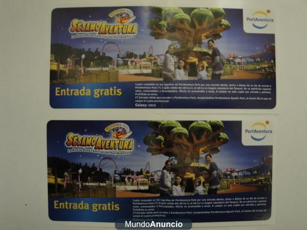 ENTRADAS A PORT AVENTURA 2011-2012