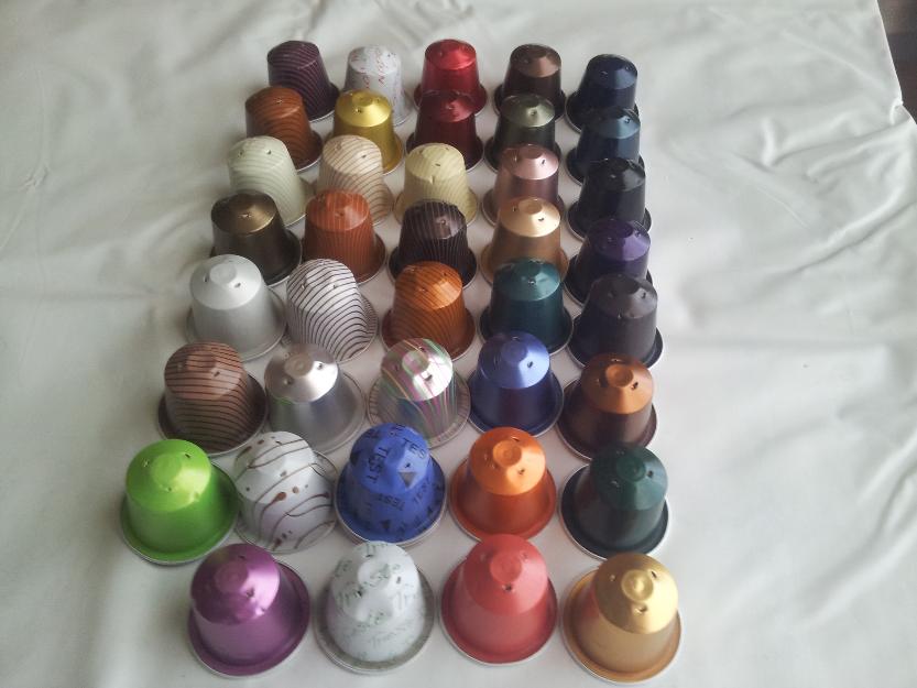 Capsulas de colores vacias de nespresso