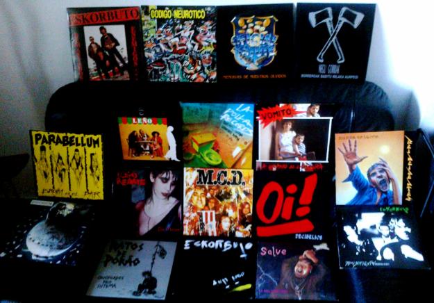 Discos de vinilo punk, rock, heavy metal