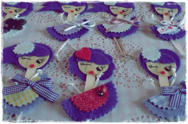 broches de fieltro, muñecas 2e la unidad, OFERTA POR CANTIDAD