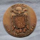 Medalla en bronce Escudo Falange en relieve - mejor precio | unprecio.es