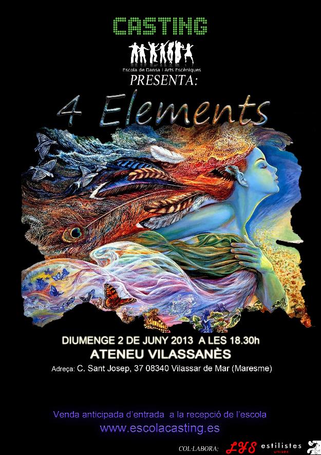 Casting presenta: 4 elements. mostra de dansa 2013.