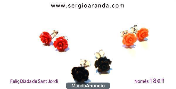 Pendientes en plata de ley \