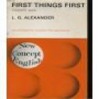 First things first. Students' book. English textbook. --- Longman, 1977, London. - mejor precio | unprecio.es
