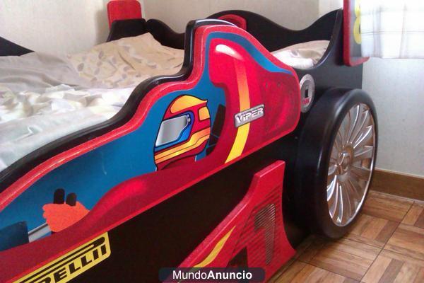 urge vender cama de madera maciza se mi nueva en forma de coche