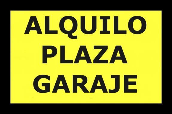 Alquilo 2 plazas de garaje