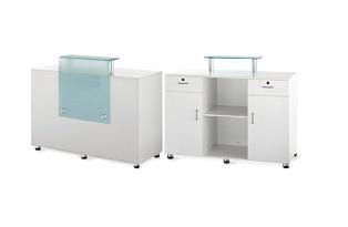 Liquidación, mesa de recepción, blanco