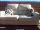 sofa de cuero crema - mejor precio | unprecio.es