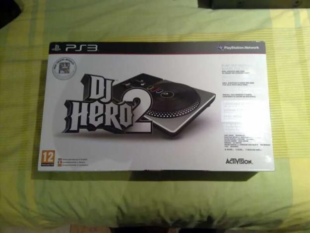 mesa de mezclas de dj hero + juego ps3 muy poco uso