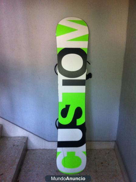 Tabla Snowboard Burton Custom VRocker + Fijaciones