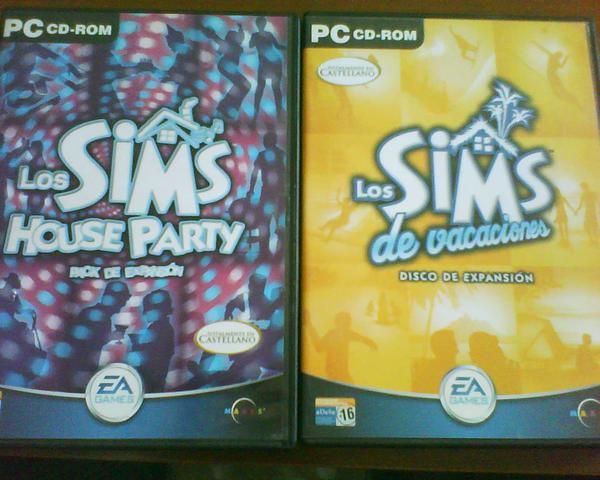 VENDO LOS SIMS DE VACACIONES Y HOUSE PARTY